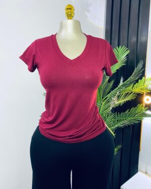 V-neck basic top